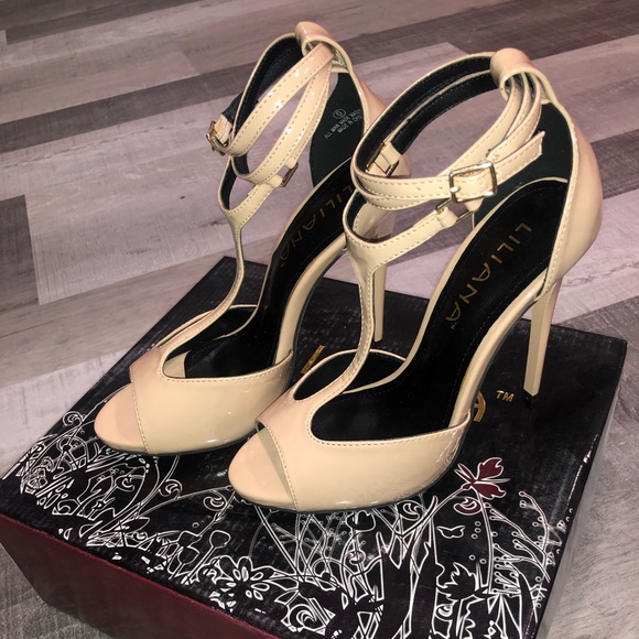 Nude Open-Toe Heels - Picture 4 of 4